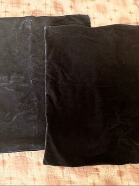 Lot lf 2 IKEA Velvet Navy Sanela Pillow Covers 20”